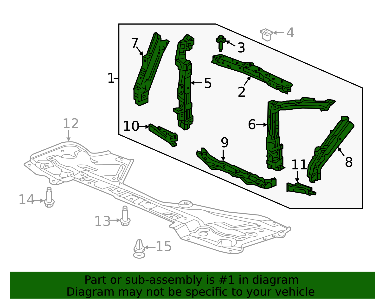 2016-2022 Honda Radiator Support 60400-TG7-315ZZ | OEM Parts Online