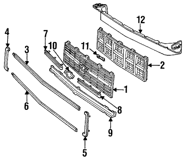 15554911 - Body: Grille for GM Image