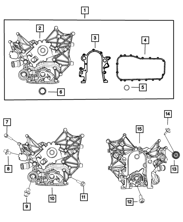 « 68001673AC – Engine 3.8L Six Cylinder : Distribution Nec De Couvercle pour Mopar Image »