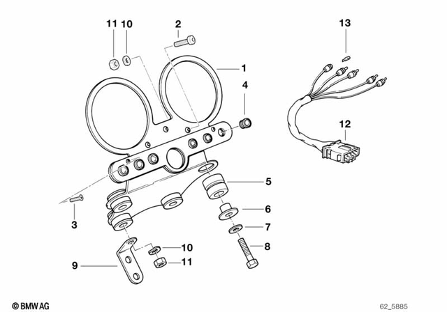 31421235615 - Instruments: Rubber Grommet -  for BMW-Motorrad Image