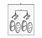 58101J6A20 - : Brake Pads Front for Kia Image