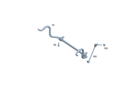 Front Torsion Bar for 1991 Mercedes-Benz 350SD #0