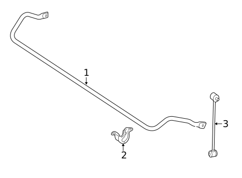 Stabilizer Bar & Components for 2015 Mercedes-Benz SLK55 AMG #1
