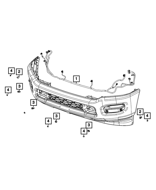 68377333AD - Electrical: Front Fascia Wiring for Mopar Image