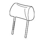 8D0881899AU51 - Body: Headrest for Audi Image