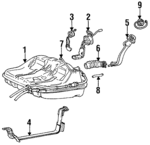 MB846493 - : Fuel Tank Assembly for Mitsubishi: Eclipse Image