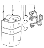 8972189501 - Electrical: Combo Lamp Assembly for Isuzu Image