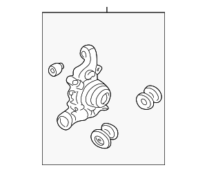 52210-SCV-A70 - 2007-2011 Honda Element - Knuckle R Rear | Genuine ...