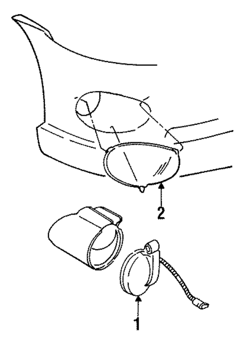 Fog Lamps for 1992 Dodge Viper #0