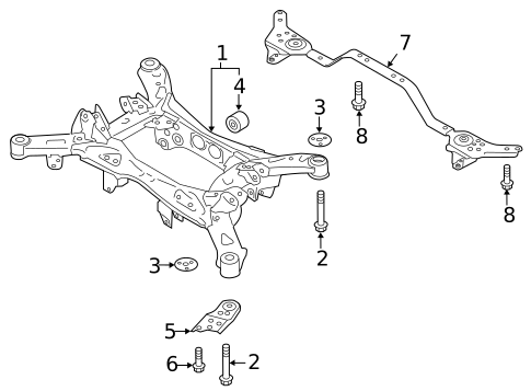 Suspension Mounting for 2024 Subaru Ascent #0