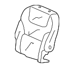 81921TK8A42ZB - : 2011-2017 Honda Odyssey - Cover Center Seat-Back Trim *NH767L* (Leather) (Truffle) for Honda: Odyssey Image