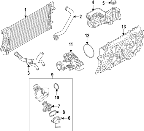 Radiator & Components for 2014 Ford F-150 #1