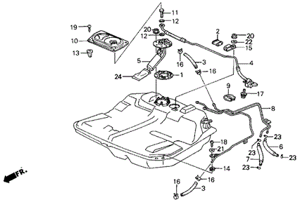 Fuel Pump (86-88) for 1988 Acura Legend #0