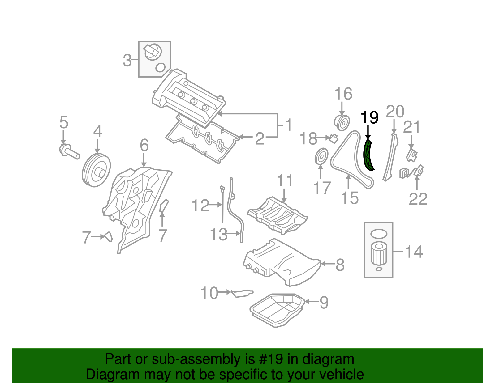 2006-2012 Hyundai Tensioner Arm 24820-3C100 | MotorMotor