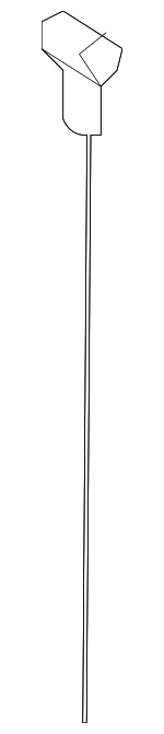 266113C100 - Engine: Dipstick for Hyundai: Azera, Entourage, Genesis Coupe, Santa Fe, Sonata, Veracruz Image