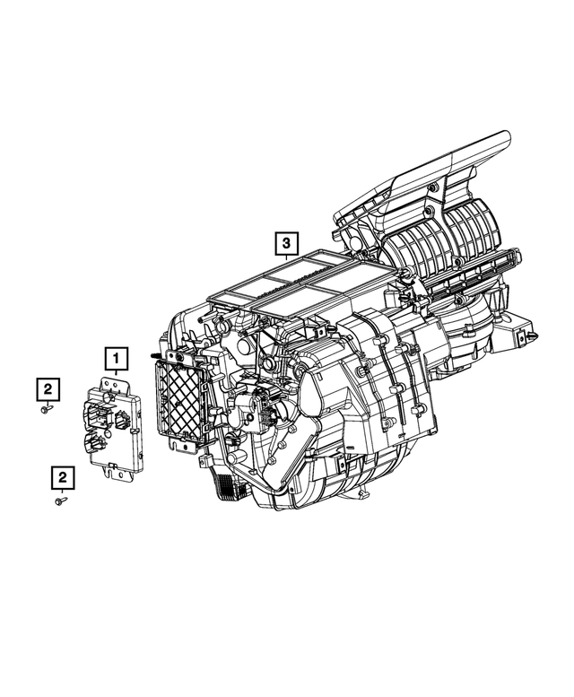 68521997AG - : A/C And Heater Module for Mopar Image