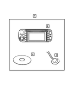 82206406 - Mopar Accessories - Component Parts: Am/fm Cd W/nav/dvd &amp; Cd-ctrl Radio for Mopar Image