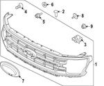 RL3Z8200BD - : Grille Assembly Radiator for Ford: F-150 Image