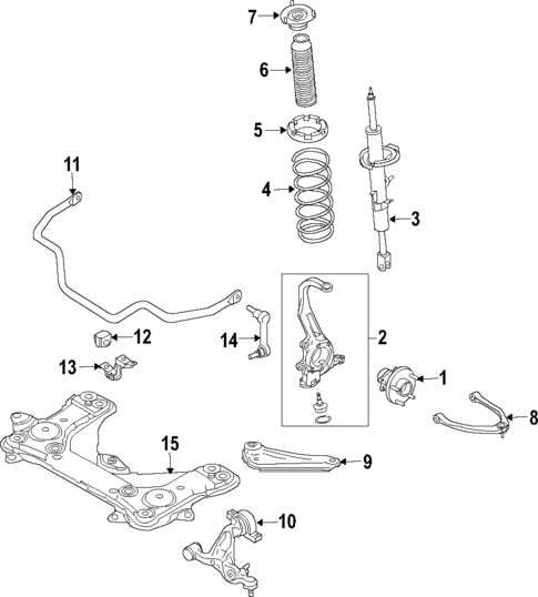 Suspension Components for 2013 INFINITI FX37 #11