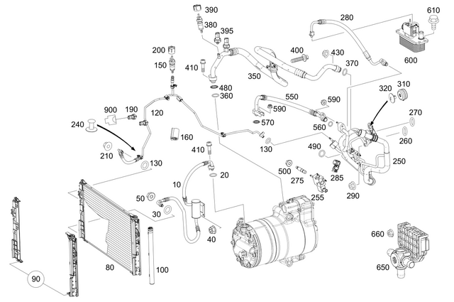 9987221 - Heating and Ventilation: Cover Cap for Mercedes-Benz Image