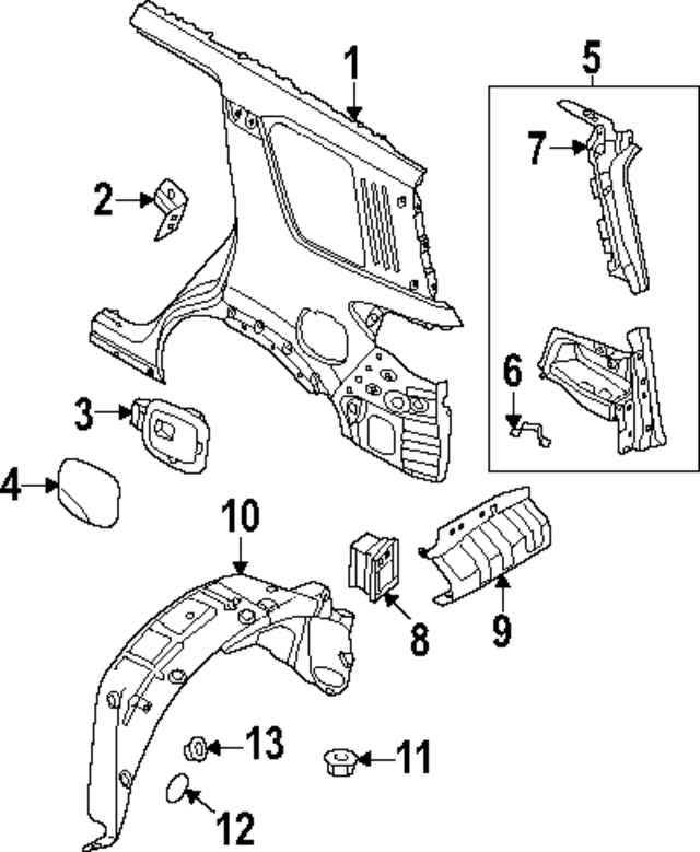 781136TA0A - : Quarter Panel for Nissan Image