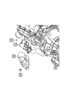 6502993 - Electrical: Hex Flange Head Bolt for Chrysler: 200, 300, Pacifica, Town &amp; Country, Voyager | Dodge: Challenger, Charger, Durango, Grand Caravan, Journey, Viper | Jeep: Cherokee, Compass, Gladiator, Grand Cherokee, Grand Cherokee L, Grand Cherokee WK, Patriot, Wrangler, Wrangler JK | Ram: 1500, 1500 Classic, 2500, 3500, ProMaster 1500, ProMaster 2500, ProMaster 3500 | SRT: Viper Image