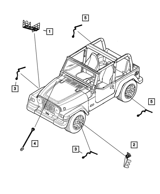 56026767 - Electrical: Brake Sensor Bracket, Left for Mopar Image
