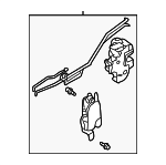 61035AE01B - Body: Lock Assembly for Subaru: Baja, Legacy, Outback Image