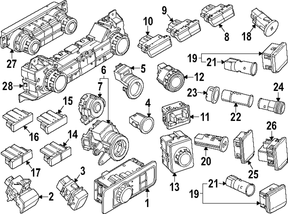 Diagram Radio Control Car Parts 2023-2025 Ford Radio Control NL3Z