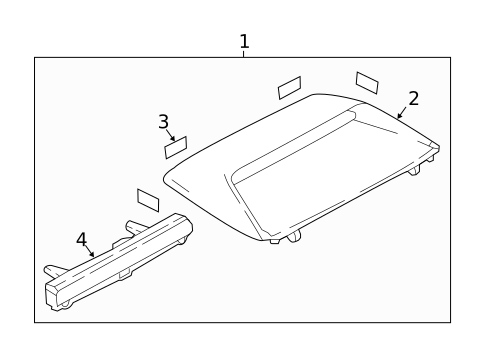 High Mounted Stop Lamp for 2021 Mazda 6 #0