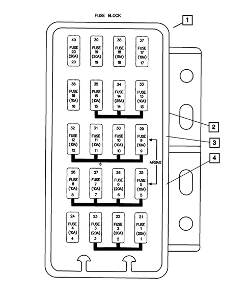 Relays for 2006 Jeep Wrangler #1