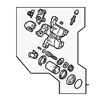 GK2A2661XB - Brakes: Caliper for Mazda: 6 Image