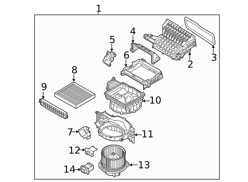 Blower Motor & Fan for 2020 Kia Sportage #0