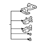 16776529 - Body: Motor Assembly for Buick: Century, Regal | Chevrolet: Classic, Impala, Malibu, Monte Carlo | Oldsmobile: Alero, Cutlass, Intrigue | Pontiac: Grand Am, Grand Prix Image