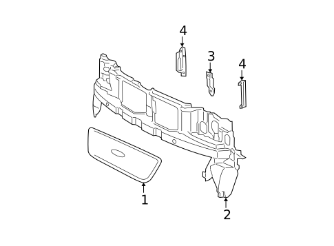 Grille & Components for 2004 Ford Expedition #0
