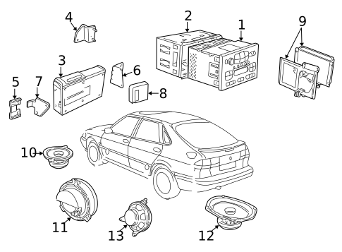 Sound System for 2001 Saab 9-3 #0