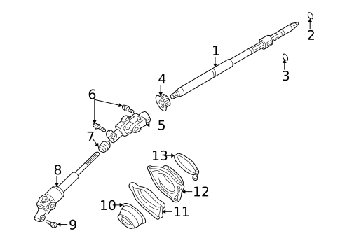 Shaft & Internal Components for 2005 Toyota MR2 Spyder #0
