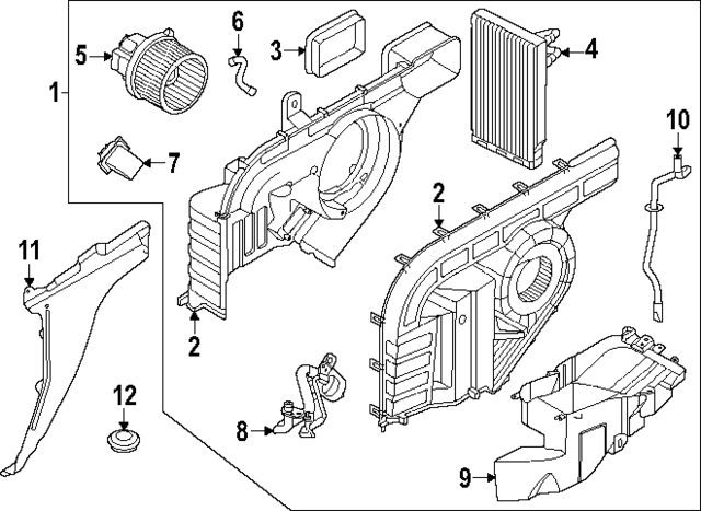 97927S1AA0 - : Evaporator Core for Hyundai Image