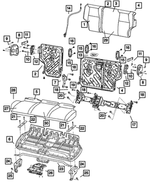 1JH291UYAA - Interior Trim: Rear Seat Back Cover for Jeep: Grand Cherokee Image