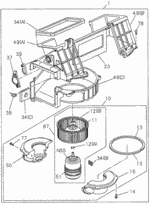 8970694111 - : Motor Assembly, Fan for Honda Image