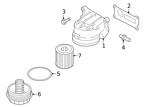 Oil Cooler for 2007 Mercury Mariner #0