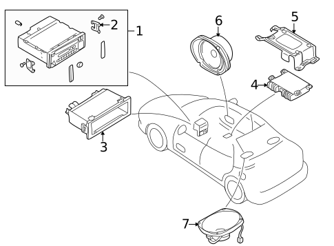 Sound System for 1999 Mazda 626 #0