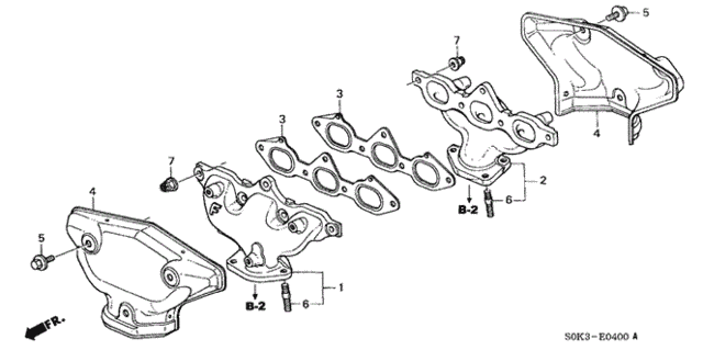 Exhaust Manifold for 2003 Acura TL #0