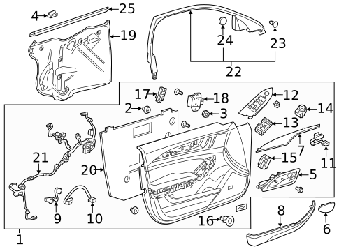 Mirrors for 2018 Cadillac CTS #0