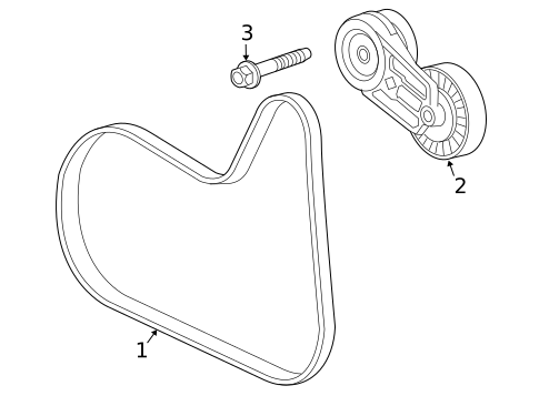 Belts & Pulleys for 2017 GMC Terrain #0