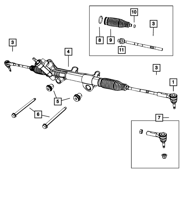 68033676AA - Steering: Tie Rod Bellow for Mopar Image