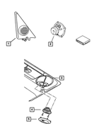 5FM02LAZAB - Instrument Panel and Radios and Consoles: Mirror Opening Cover, Right for Jeep: Cherokee Image