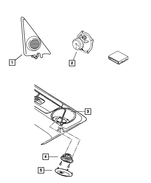 56008750AD - : Door Speaker for Mopar Image
