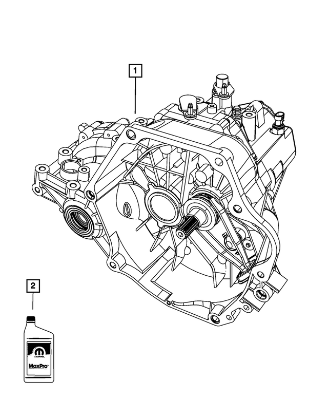 5073563AD - T350; 5-Speed; Manual Transaxle: Transaxle for Mopar Image