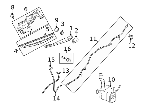 Wipers for 2012 Subaru Outback #1